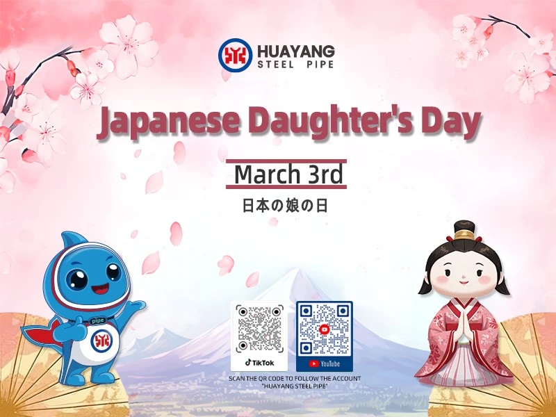 Oslava Japonského Hinamatsuri (Den dívek): Zpráva od ocelového potrubí Huayang